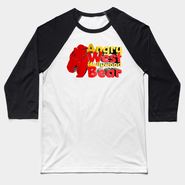 Angry West Hollywood Bear - Kill Tony Joke-Ending Sound Art Baseball T-Shirt by Ina